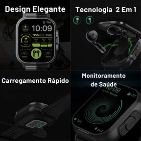 Smart Watch Pro 2 em 1